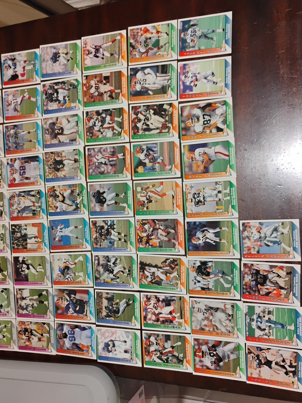 Vintage 1991 Pacific Trading Company Football Cards